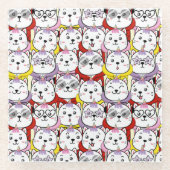 Niedlich Glasuntersetzer (Vorderseite)