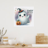 Niedlich Glittery Ghost Poster (Küche)