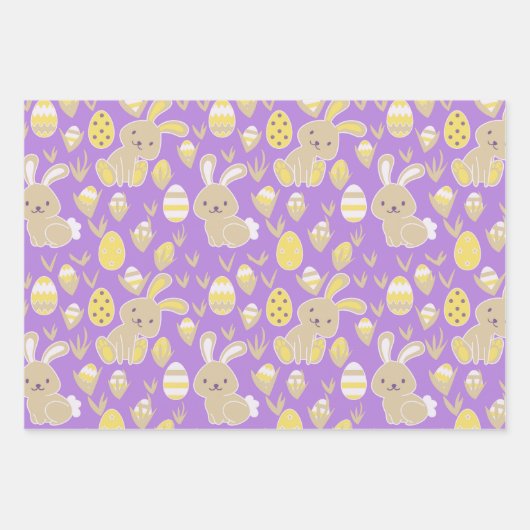 Niedlich & glücklich OsterBunnies Geschenkpapier Set (Vorderseite 2)