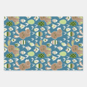 Niedlich & glücklich OsterBunnies Geschenkpapier Set (Vorderseite 3)