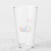 Niedlich, glücklich Osterhase Glas (Rückseite)
