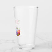 Niedlich, glücklich Osterhase Glas (Links)