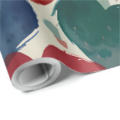 Niedlich glückliche Herzen Geschenkpapier (Rolleneckpunkt)