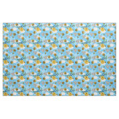 Niedlich glückliche Sommerbienen und Blume Muster Stoff (Fat Quarter (45,7 x 55,9 cm))