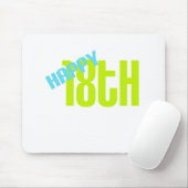 Niedlich, "glücklicher 18. Geburtstag " Mousepad (Mit Mouse)