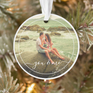 Niedlich glückliches Du und Ich in Liebe Klassisch Ornament