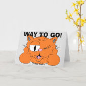 Niedlich Glückwunschkarte - Weg zu gehen! Aufstehe Karte (Gelbe Blume)