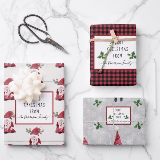 Niedlich Gnoma Christmas Light Shine Forest Tree S Geschenkpapier Set (Vorderseite)