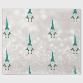 Niedlich Gnome Bokeh Holiday Geschenkpapier (Flach)