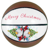 Niedlich Gnome Christmas Basketball (Vorderseite)