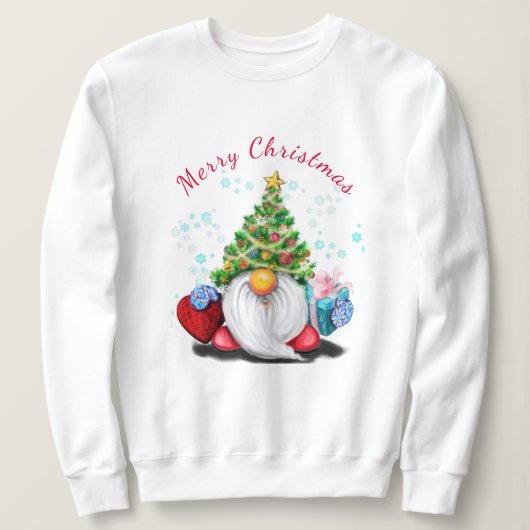Niedlich Gnome Christmas Sweatshirt (Design vorne)