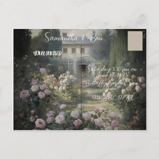 Niedlich Gnome Erheiraten Ankündigungspostkarte