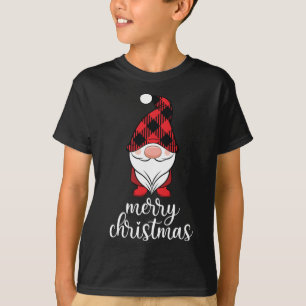 Niedlich Gnome Frohe Weihnachtsfamilie passend Pyj T-Shirt