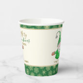 Niedlich Gnome Green Christmas Pappbecher (Links)