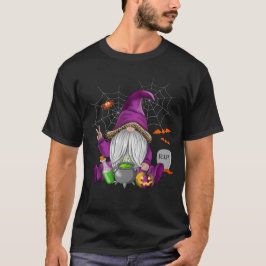 Niedlich Gnome Happy Halloween Fall Candy Corn Pum T-Shirt