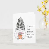 Niedlich Gnome I Liebe Sie Gnome spielen eine Roll Karte (Gelbe Blume)