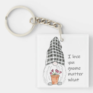 Niedlich Gnome I Liebe Sie Gnome spielen eine Roll Schlüsselanhänger