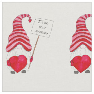 Niedlich Gnome Liebe Valentine Stoff