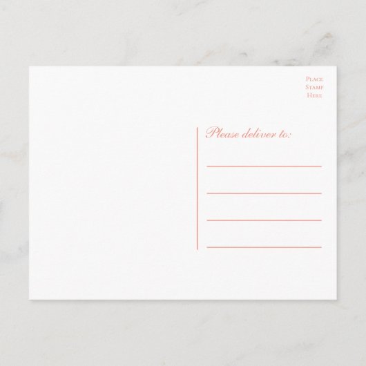 Niedlich Gnome Orange Wedding Danke Rustic Boho Postkarte (Rückseite)