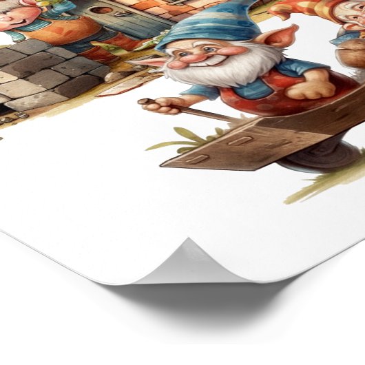 Niedlich Gnome Poster (Ecke)