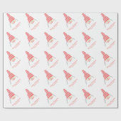 Niedlich Gnome Santa Claus Weihnachten Geschenkpapier (Flach)