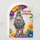 Niedlich Gnome Sie sind Phantastisch Grußkarte Einladung (Vorne/Hinten)