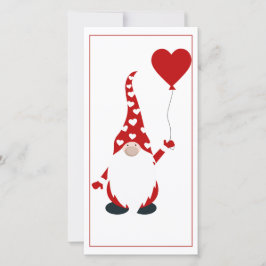 Niedlich Gnome Valentine Feiertagskarte
