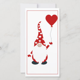 Niedlich Gnome Valentine Feiertagskarte