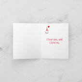 Niedlich Gnome Valentine Feiertagskarte (Innenseite)