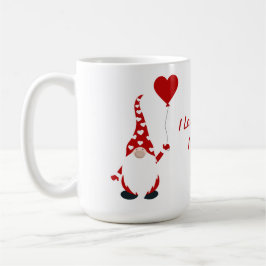 Niedlich Gnome Valentine Kaffeetasse