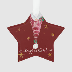 Niedlich Gnome Weihnachtshand in There Gold Star H Ornament
