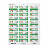 Niedlich Gnome Whimsical Schriftartes Xmas Rücksen (Vorne)