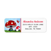 Niedlich Gnome Zuhause-Rücksendeadresse (Vorne)