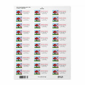 Niedlich Gnome Zuhause-Rücksendeadresse (Vorne)