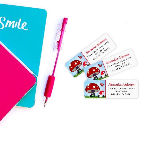 Niedlich Gnome Zuhause-Rücksendeadresse