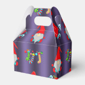 Niedlich Gnomes Blue Christmas Geschenkschachtel (Rückseite)