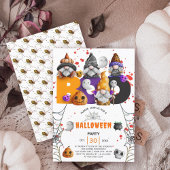 Niedlich gnomes BOO Halloween Einladung