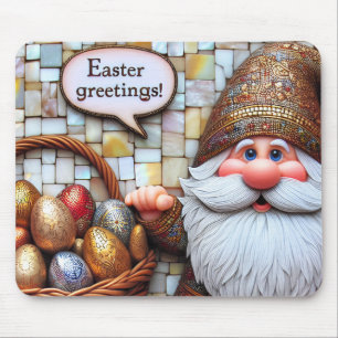 NIEDLICH GNOME'S EASTER GREETINGS Eggs ~ Mousepad