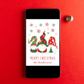 Niedlich Gnomes Frohe Weihnachten