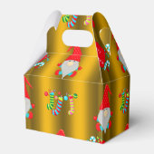 Niedlich Gnomes Gold Weihnachten Geschenkschachtel (Rückseite)