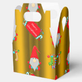 Niedlich Gnomes Gold Weihnachten Geschenkschachtel (Geöffnet)