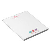 Niedlich Gnomes Hope Script Weihnachten Notizblock (angewinkelt)