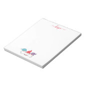 Niedlich Gnomes Hope Script Weihnachten Notizblock (Rotiert)