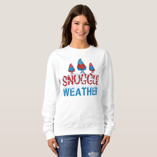 Niedlich Gnomes Ladys Fun Sweatshirt (Vorne ganz)
