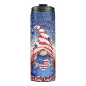 Niedlich Gnomes Patriotic Thermosbecher (Vorderseite)