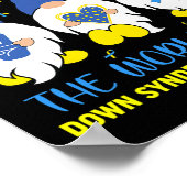 Niedlich Gnomes Peace Liebe Down Syndrome Awarenes Poster (Ecke)
