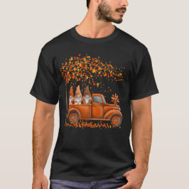 Niedlich Gnomes Pumpkin Lieferwagen Truck T-Shirt