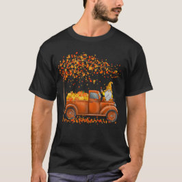 Niedlich Gnomes Pumpkin Lieferwagen Truck T-Shirt