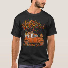 Niedlich Gnomes Pumpkin Lieferwagen Truck T-Shirt