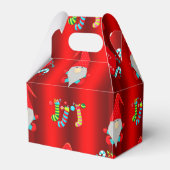 Niedlich Gnomes Rotes Weihnachten Geschenkschachtel (Rückseite)